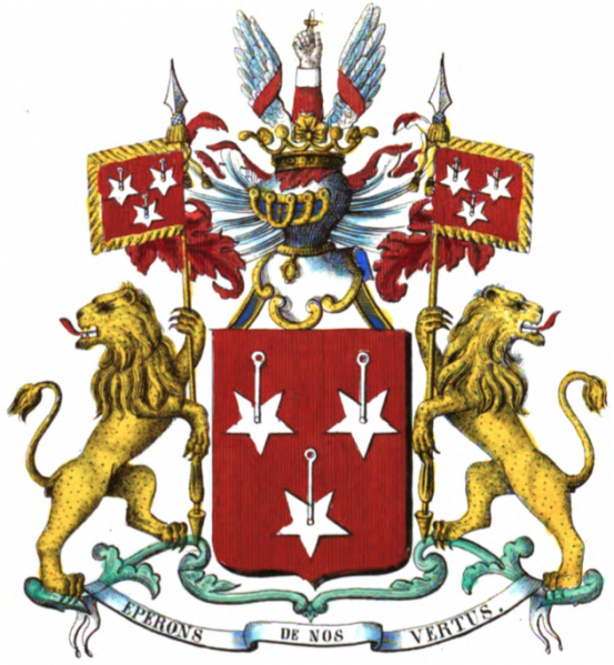 Fichier:Armoiries de la famille de Crombrugghe de Picquendaele.png